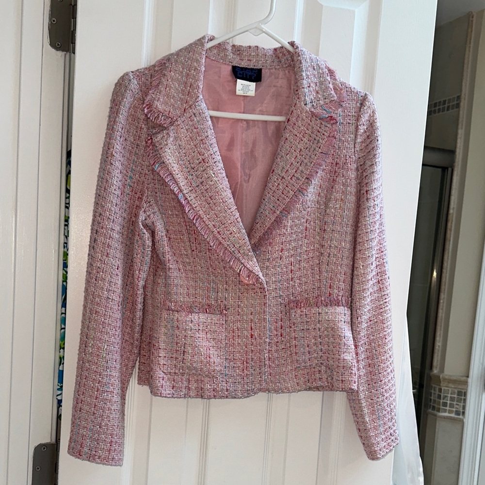 Star City Pink Tweed Blazer